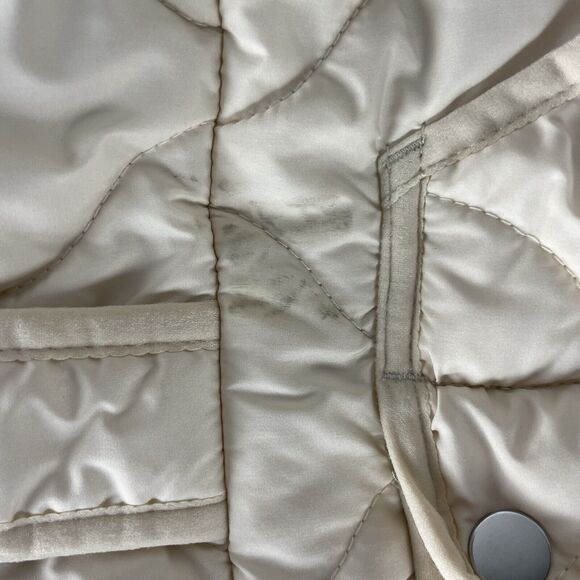 J. Crew Quilted Vest with PrimaLoft Beige Women's Size L - Picture 7 of 9